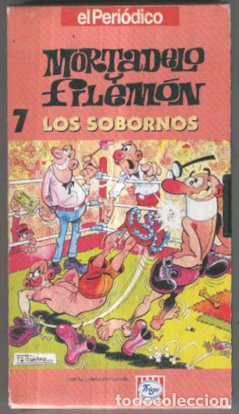 Collectionnisme de Revues et Journaux: VHS Animacion: MORTADELO Y FILEMON No.07 - Los Sobornos (El Periodico) - Francisco Iba&ntilde;ez