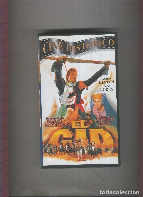 Coleccionismo de Revistas y Peri&oacute;dicos: Video VHS: El Cid con Charlton Heston y Sofia Loren - Varios