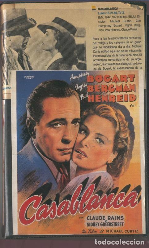 Coleccionismo de Revistas y Peri&oacute;dicos: Video VHS: Casablanca - Varios
