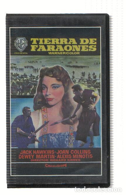 Coleccionismo de Revistas y Peri&oacute;dicos: Pelicula VHS: TIERRA DE FARAONES - Richard Hawks - Richard Hawks