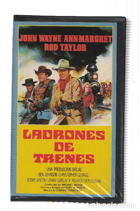 Collectionnisme de Revues et Journaux: Cine VHS: LADRONES DE TRENES - John Wayne - Burt Kennedy