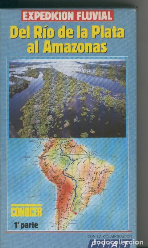 Coleccionismo de Revistas y Peri&oacute;dicos: Pelicula VHS: Expedicion fluvial Del rio de la Plata al Amazonas, conocer, 1a parte - Varios