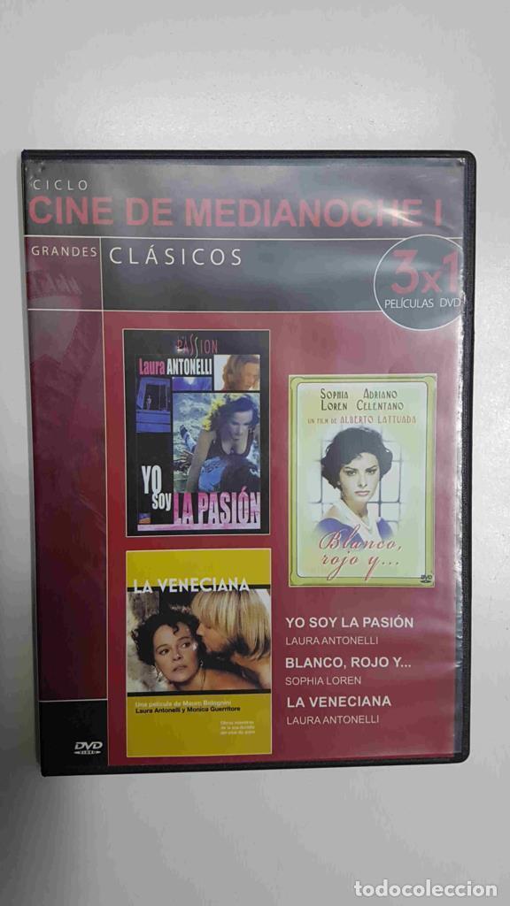 Coleccionismo de Revistas y Peri&oacute;dicos: DVD 3 peliculas: Coleccion Grandes Clasicos. Ciclo de Medianoche 1 - Yo soy la pasion, Blanco rojo y