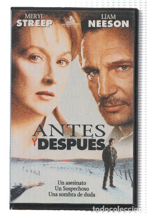 Collectionnisme de Revues et Journaux: Cine VHS: ANTES Y DESPUES - Meryl Streep, Liam Neeson - Barbet Schroeder