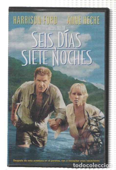 Collectionnisme de Revues et Journaux: Cine VHS: SEIS DIAS Y SIETE NOCHES - Harrison Ford, Anne Heche - Ivan Reitman