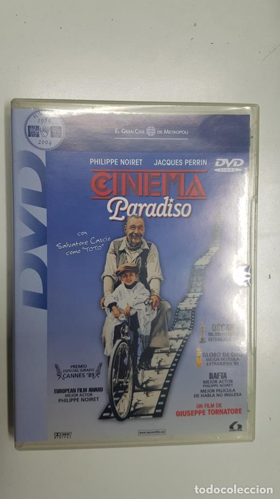 Collectionnisme de Revues et Journaux: DVD pelicula: Cinema Paradiso. Un film de Giuseppe Tornatore. Reparto:Philippe Noiret, Jacques Perri