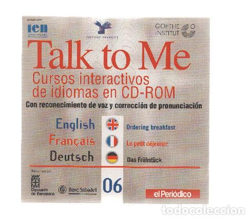 Collectionnisme de Revues et Journaux: CD-Rom: Curse de Idiomas TALK TO ME Numero 06: Ordening Breakfast - Instituto de Estudios Norteameri