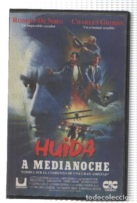 Coleccionismo de Revistas y Peri&oacute;dicos: VHS-Cine: HUIDA A MEDIANOCHE - Robert de Niro (CIC 1990) - Martin Brest