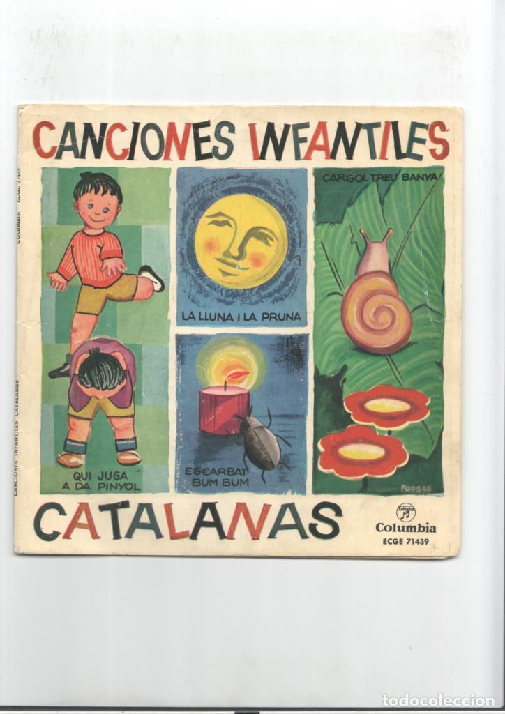 Coleccionismo de Revistas y Peri&oacute;dicos: Disco 45 R.p.m: Gina Marcel: canciones infantiles catalanas -
