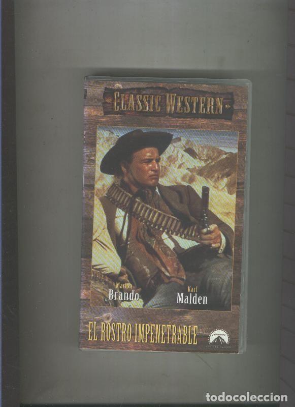 Coleccionismo de Revistas y Peri&oacute;dicos: Video VHS: Classic Western: El rostro impenetrable (Marlon Brando-Kasrl Malden) - Varios