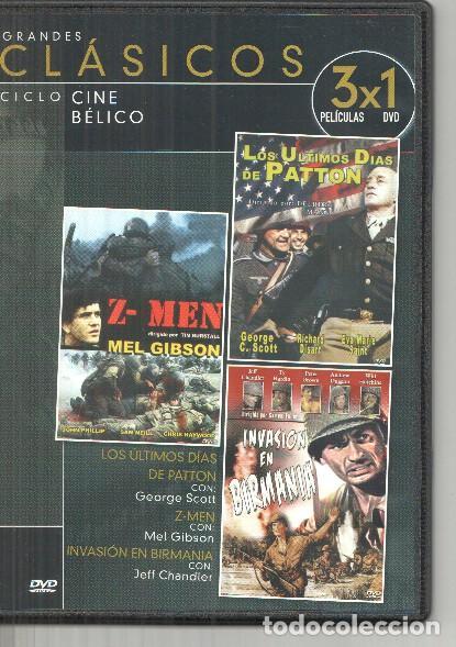 Coleccionismo de Revistas y Peri&oacute;dicos: DVD: Grandes Clasicos: Los ultimos dias de Patton, Invasion en Birmania, Z Men