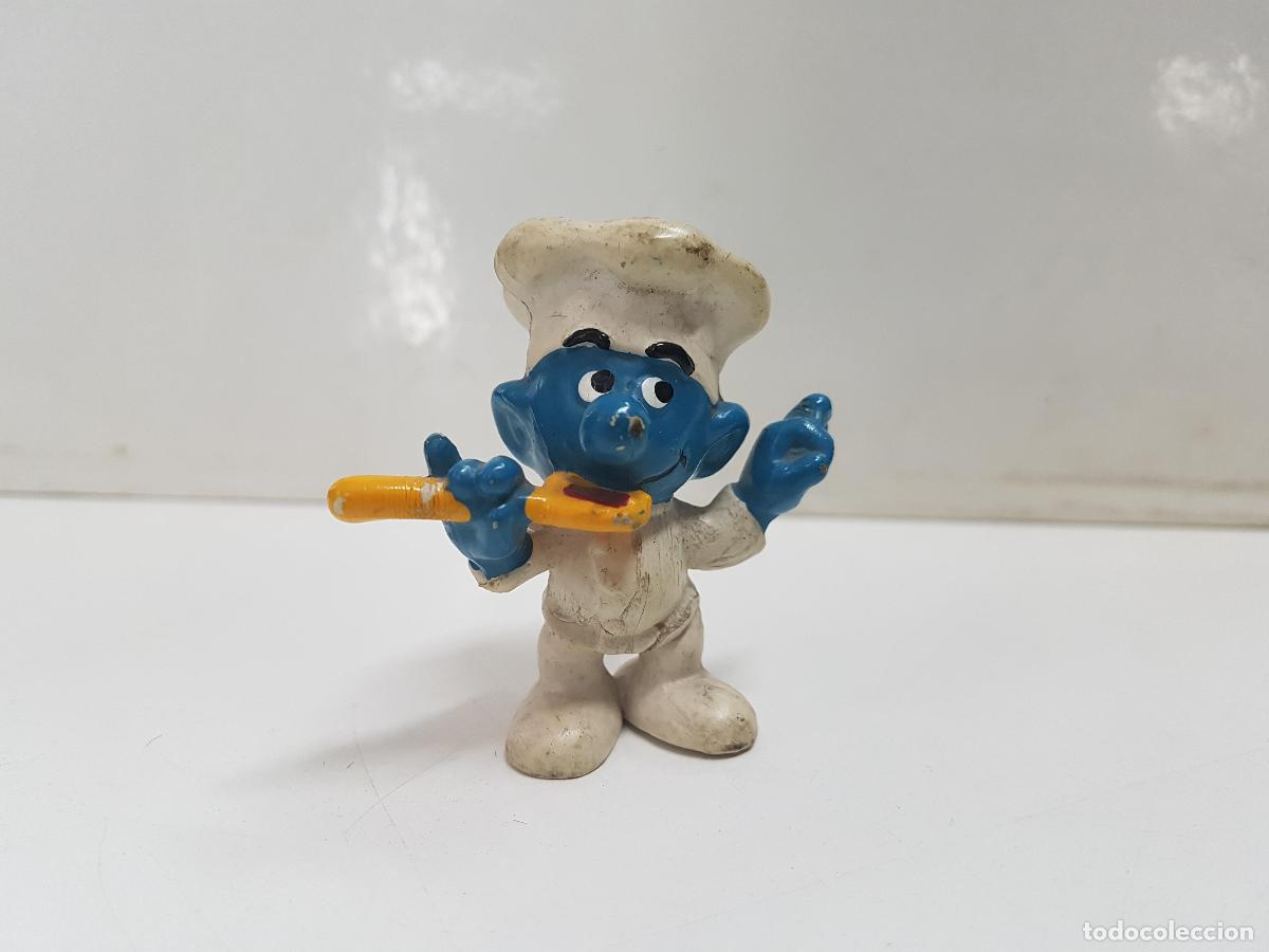 Coleccionismo de Revistas y Peri&oacute;dicos: Figura serie Los Pitufos: Pitufo cocinero
