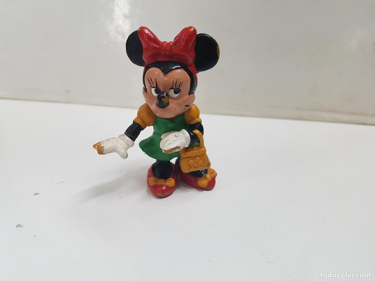 Colecionismo de Revistas e Jornais: Figura de la serie Mickey Mouse: Minnie Mouse con vestido verde y bolso