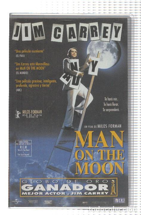 Colecionismo de Revistas e Jornais: VHS-Cine: MAN ON THE MOON - Jim Carrey - Milos Forman