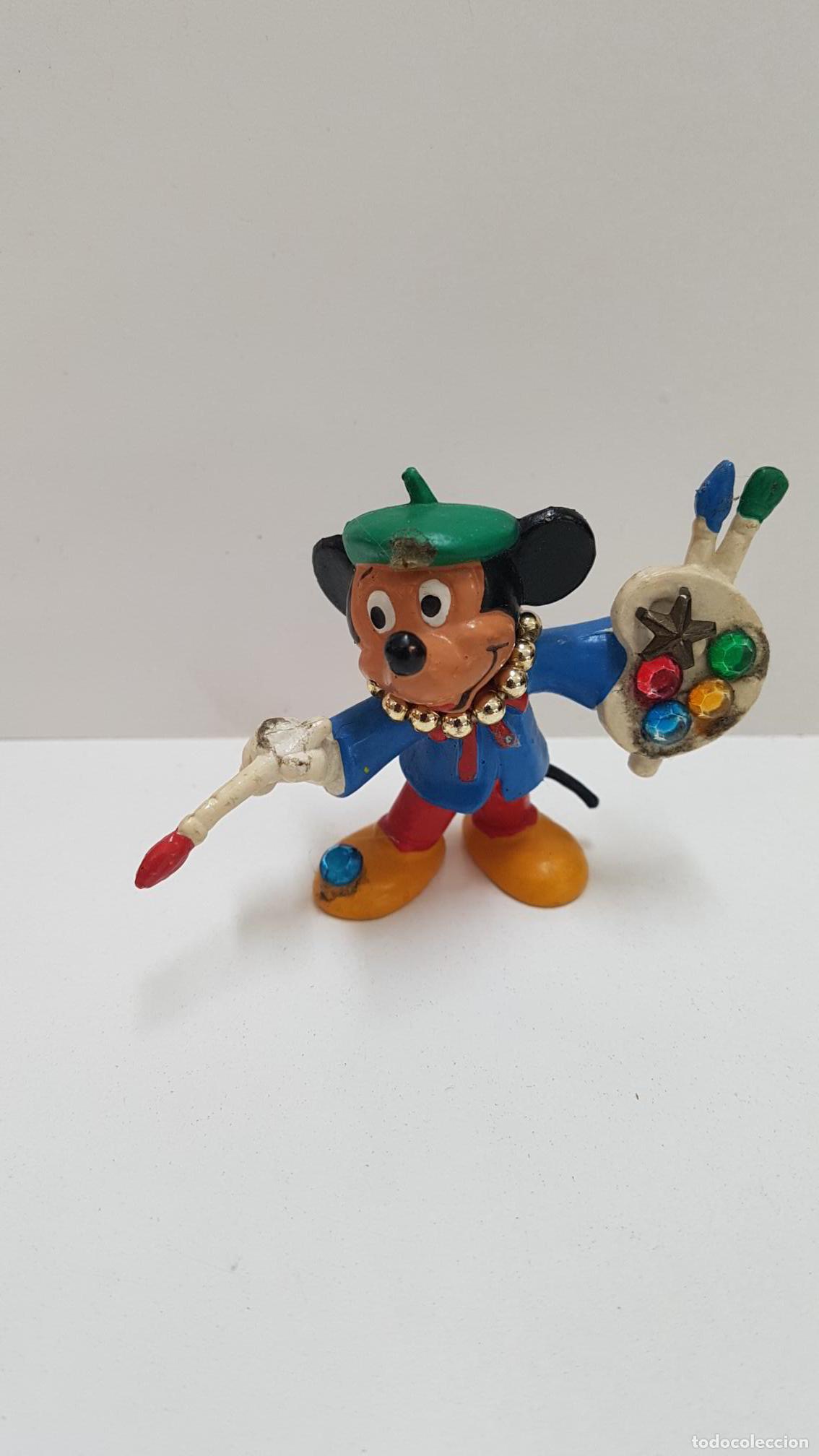 Collectionnisme de Revues et Journaux: Figura PVC Disney: Mickey Mouse pintor. Tiene adornos artesanales. Bully, handpainted