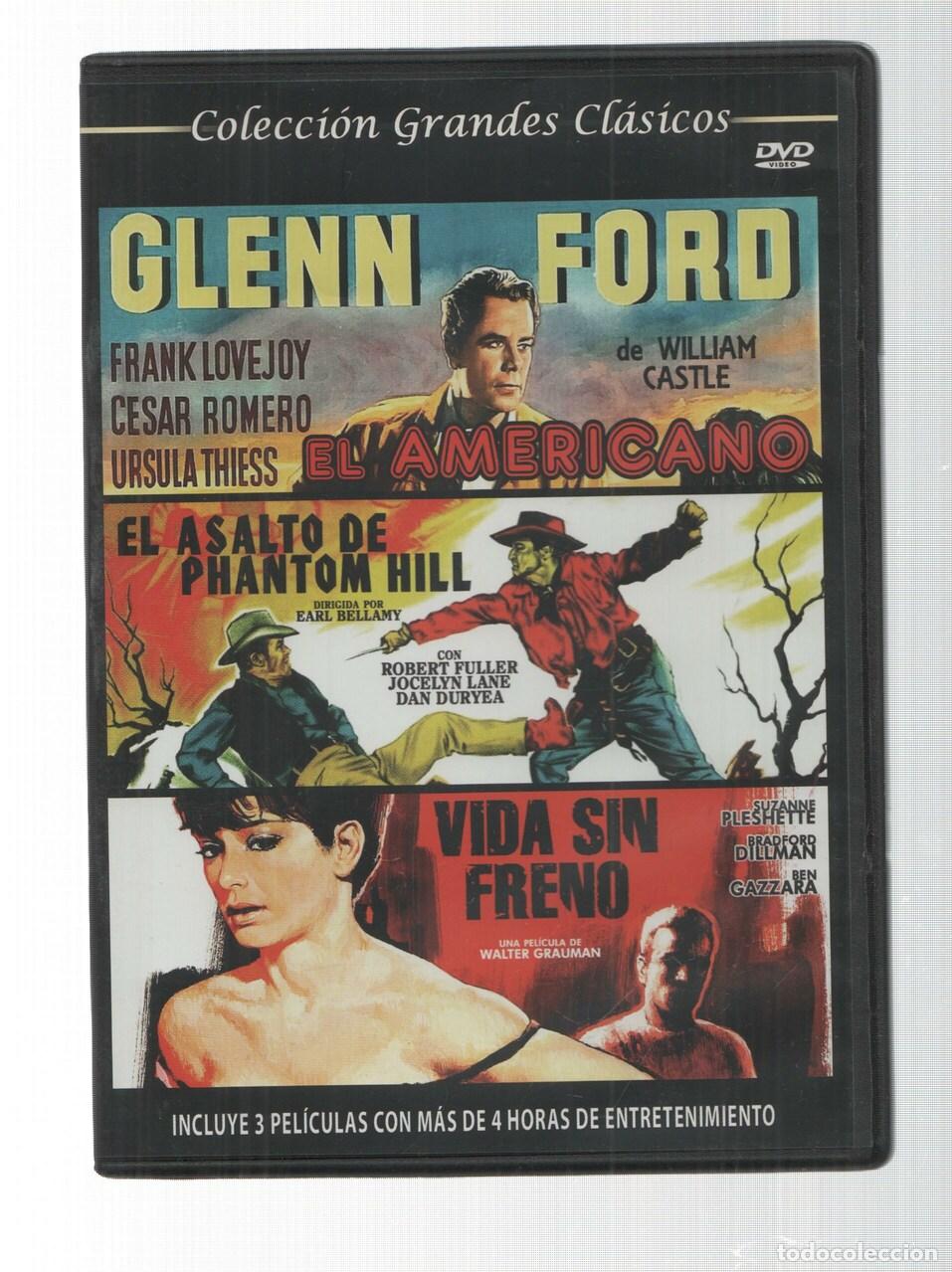 Collectionnisme de Revues et Journaux: DVD: El Americano, El Asalto de Phantom Hill, Vida sin Freno - Coleccion Grandes Clasicos