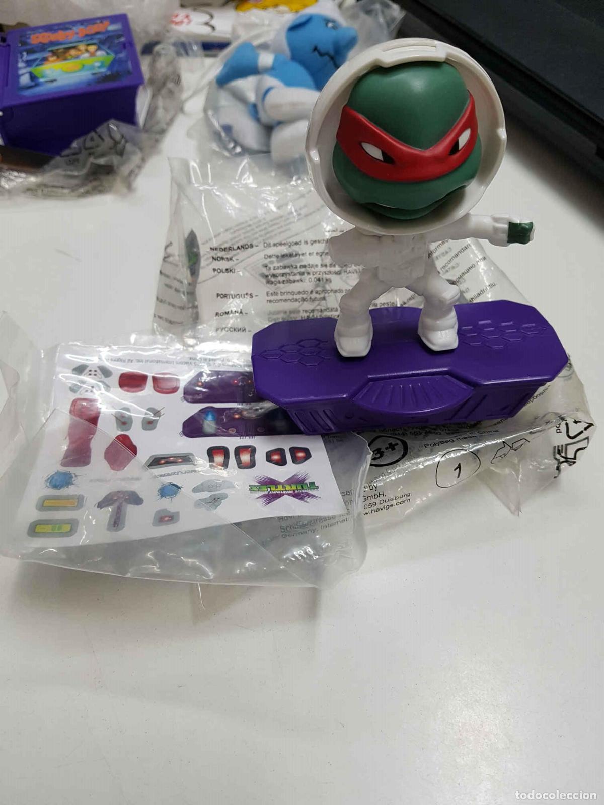 Collectionnisme de Revues et Journaux: Figura de plastico Tortugas Ninja, Miguel Angel sobre un monopatin