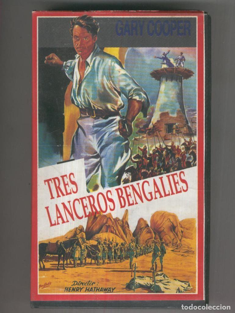 Collezionismo di Riviste e Giornali: VHS-Cine: TRES LANCEROS BENGALIES - Henry Hathaway - Henry Hathaway