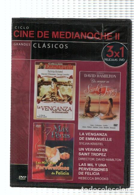 Collezionismo di Riviste e Giornali: Cine DVD: 3x1: LA VENGANZA DE EMMANUELLE, UN VERANO EN SAINT TROPEZ y LA 1001 PERVERSIONS DE FELICIA