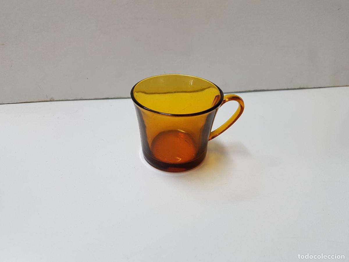 Colecionismo de Revistas e Jornais: Vaso o taza de cristal color naranja con asa