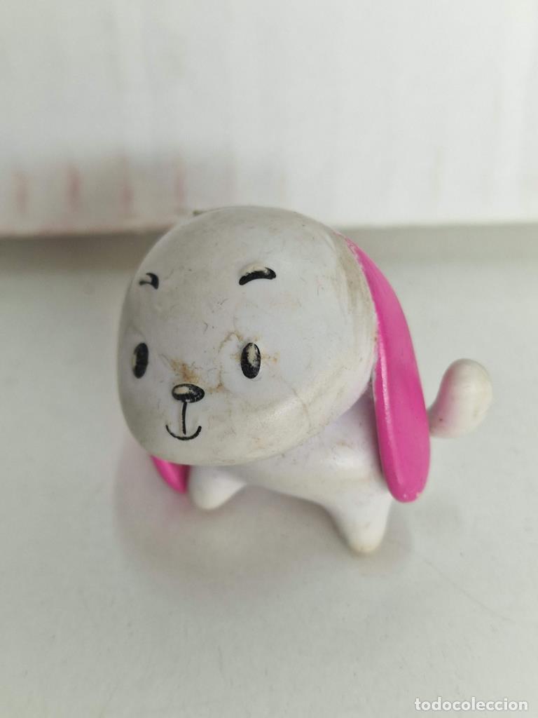 Collezionismo di Riviste e Giornali: Figura PVC: perrito con gran cabeza de color blanco con orejas rosas - NULL