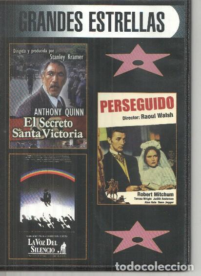 Collezionismo di Riviste e Giornali: DVD: Grandes Estrellas: El secreto de Santa Victoria, Perseguido, La voz del silencio