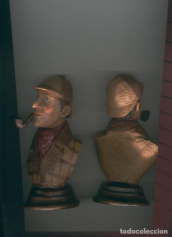 Coleccionismo de Revistas y Peri&oacute;dicos: Figura Resina Sherlock Holmes, busto - Varios