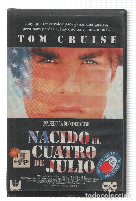 Collectionnisme de Revues et Journaux: VHS-Cine: NACIDO EL CUATRO DE JULIO - Tom Cruise (CIC 1990) - Oliver Stone
