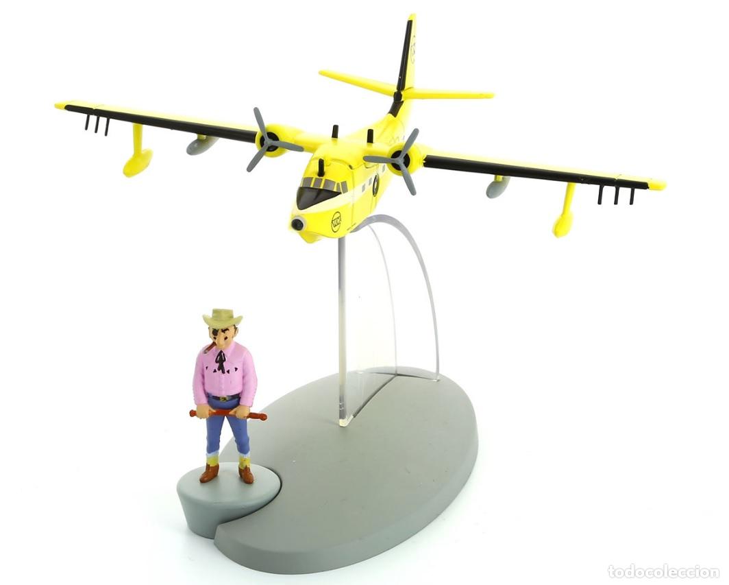 Collectionnisme de Revues et Journaux: Avion Tintin con figura de Rastapopoulos: Hidroavion Austrlia del album Vuelo 717 2015 (ref. #29552)