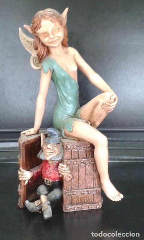 Collectionnisme de Revues et Journaux: Figura artesanal duende pintada a mano y realizada en resina - varios