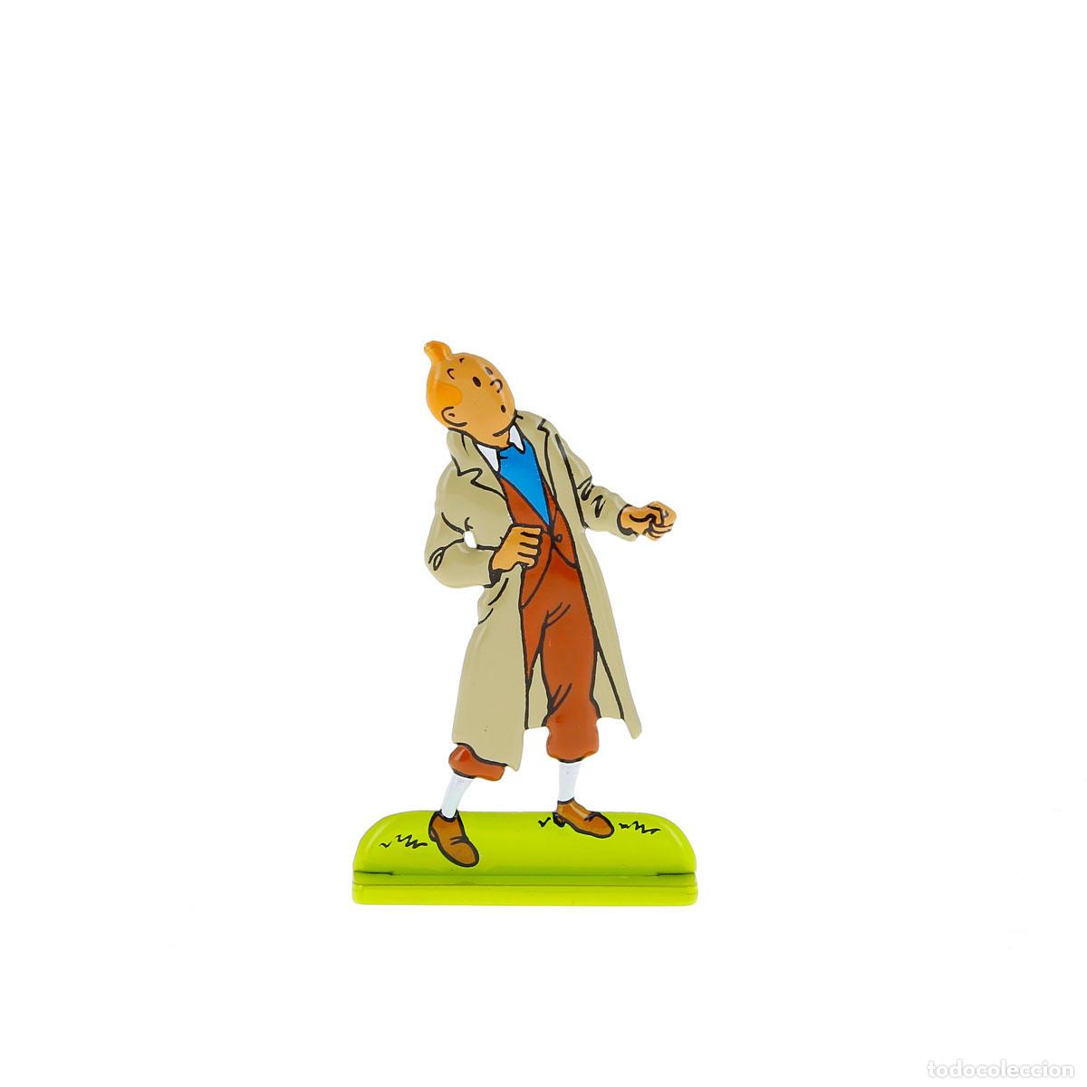 Coleccionismo de revistas y peri&oacute;dicos: Silueta metalica Tintin mirando arriba de 'las 7 bolas de cristal' (ref. #29210)