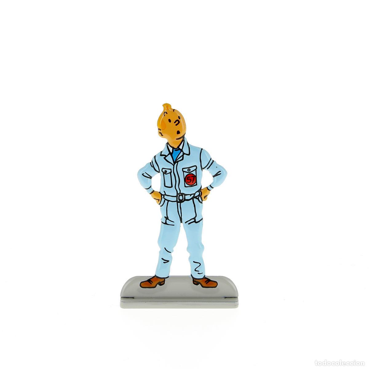 Coleccionismo de revistas y peri&oacute;dicos: Silueta metalica Tintin en 'objetivo la Luna' (ref. #29207) - Varios
