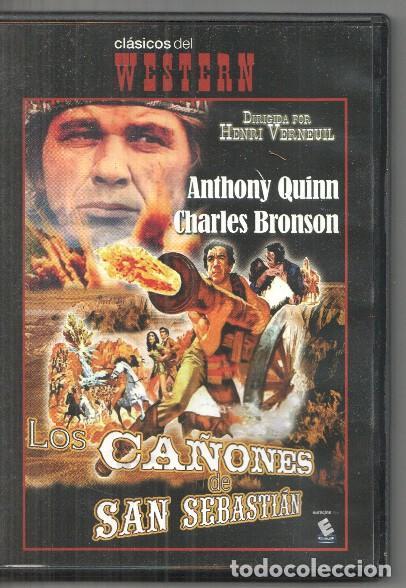 Collectionnisme de Revues et Journaux: DVD: Clasicos del Western: los ca&ntilde;ones de San Sebastian con Anthony Quinn y Charles Bronson