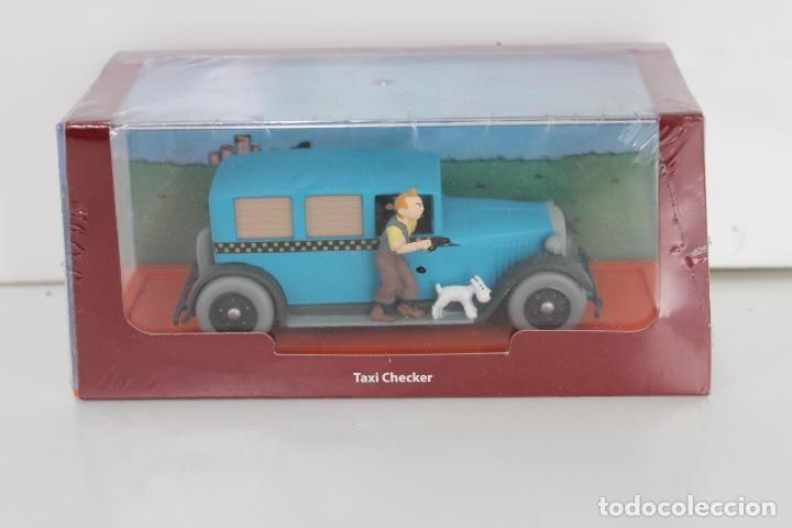 Coleccionismo de revistas y peri&oacute;dicos: Figura/Figurine Tintin: TAXI CHECKER de Tintin en America (MOULINSART) - Herge