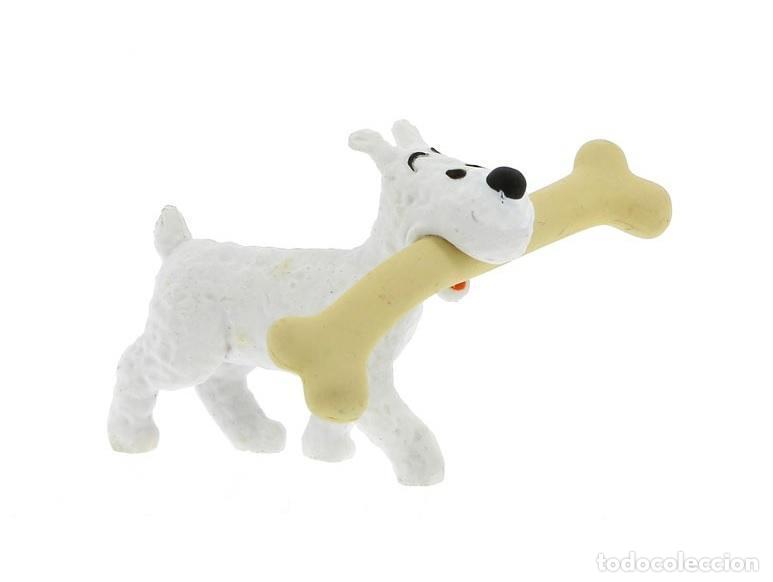 Collectionnisme de Revues et Journaux: TINTIN: Figura PVC Tintin: Milu con hueso - Figura de 4.5cm (ref. #42504) - Varios