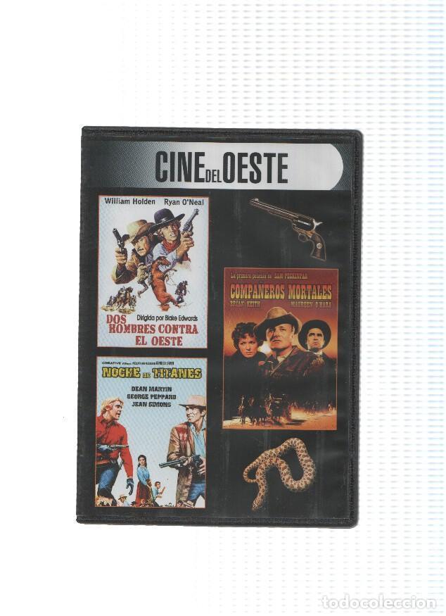 Collezionismo di Riviste e Giornali: DVD-Cine: CINE DEL OESTE, 3 en 1: Dos Hombres contra el Oeste, Noche de Titanes y Compa&ntilde;eros Mortale