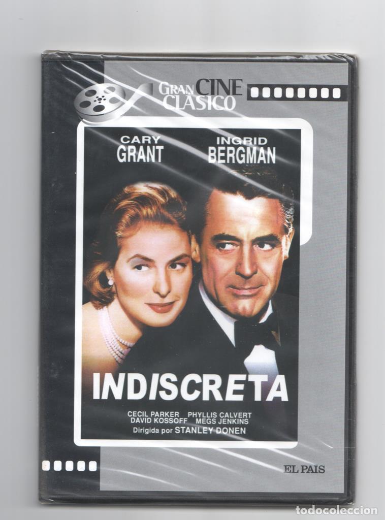 Coleccionismo de Revistas y Peri&oacute;dicos: DVD pelicula: Indiscreta con Cary Grant e Ingrid Bergman (1958). Coleccion Gran Cine Clasico - Vario