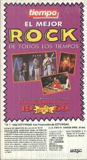 Collectionnisme de Revues et Journaux: VHS: El Mejor Rock de todos los tiempos - Los mejores a&ntilde;os del Rock 1969 - Varios