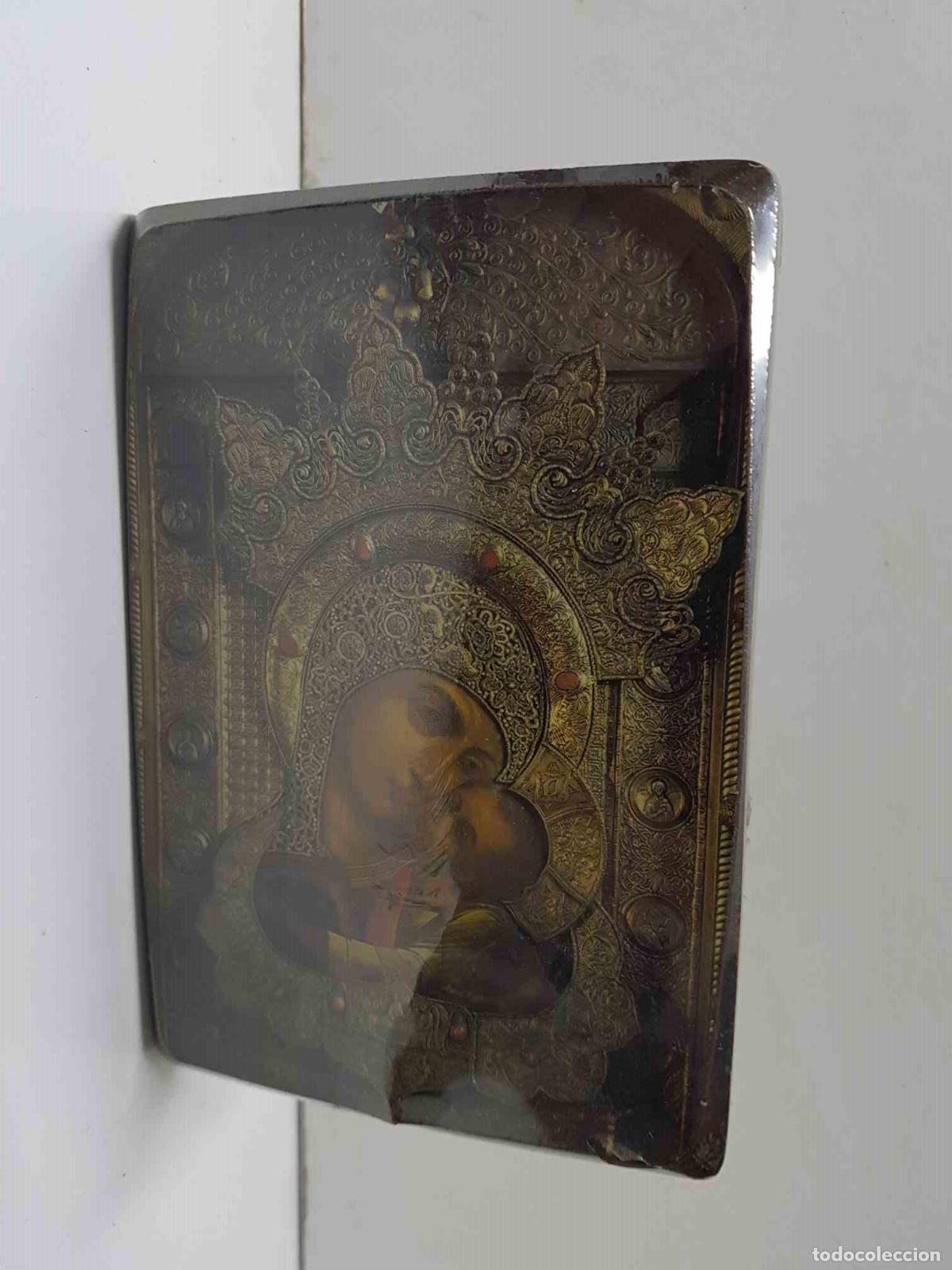 Coleccionismo de Revistas y Peri&oacute;dicos: Tablilla, el papel de la reproduccion del ni&ntilde;o Jesus y la Virgen Maria esta abombado. Cathedrale Ort