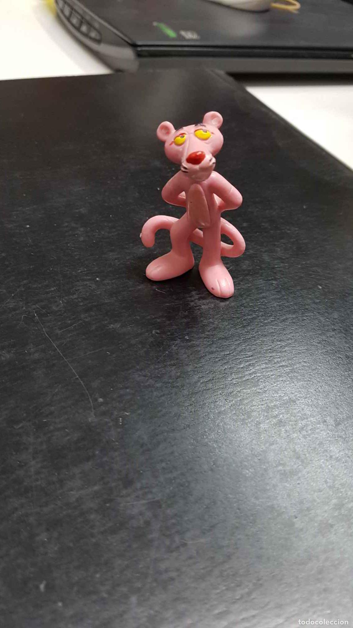 Sammeln von Zeitschriften und Zeitungen: Figura PVC: Pantera Rosa, con las manos en la espalda. 1983 Bully, United Artists, W. Germany