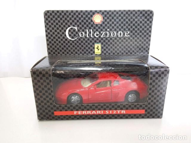 Collectionnisme de Revues et Journaux: Coche Escala/Scale Diecast Car: FERRARI 512 TR, Rojo - Ferrari Collezione SHELL - Maisto