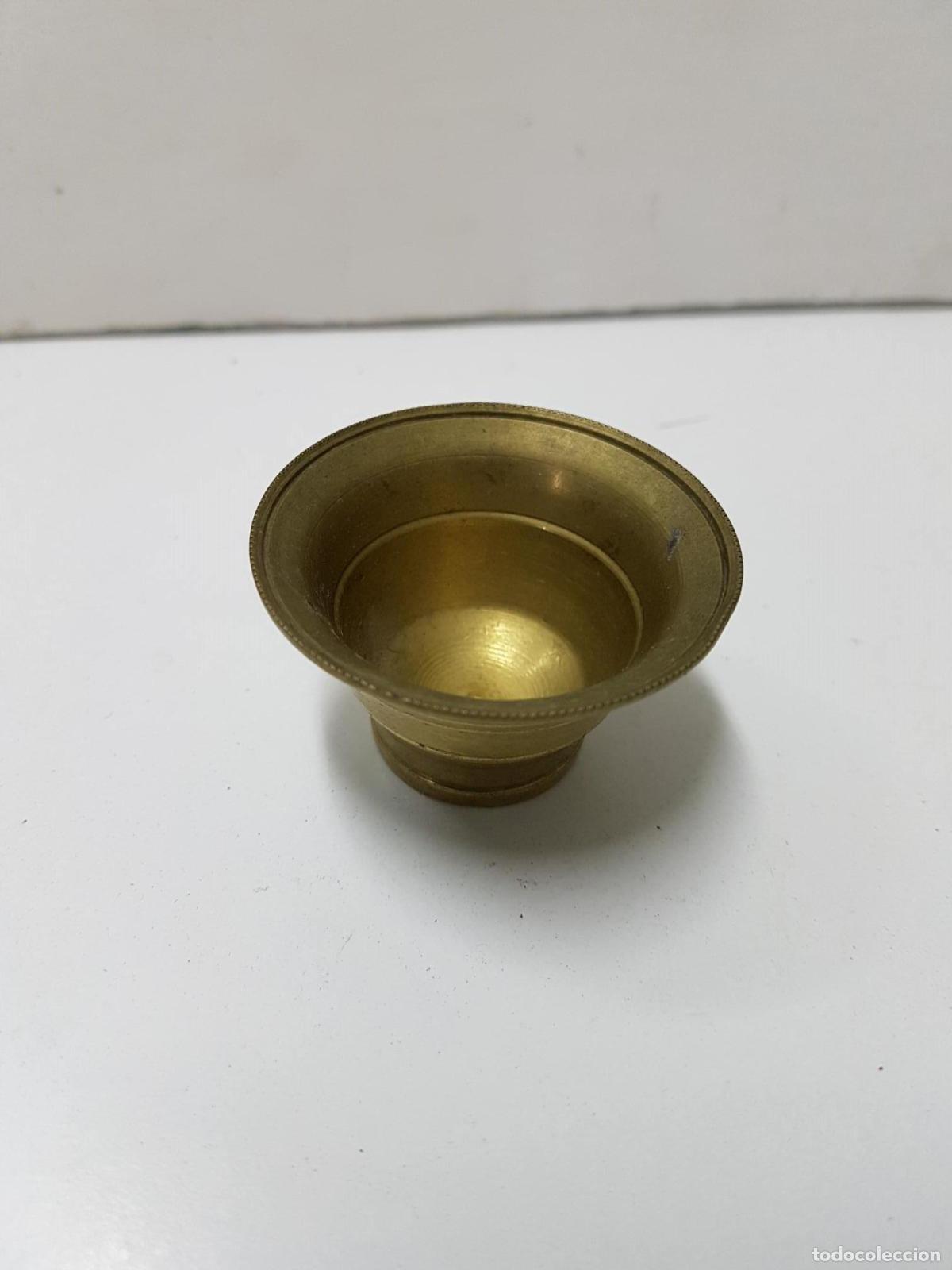 Collezionismo di Riviste e Giornali: Mini mortero almirez de 4 cm de diametro, de bronce