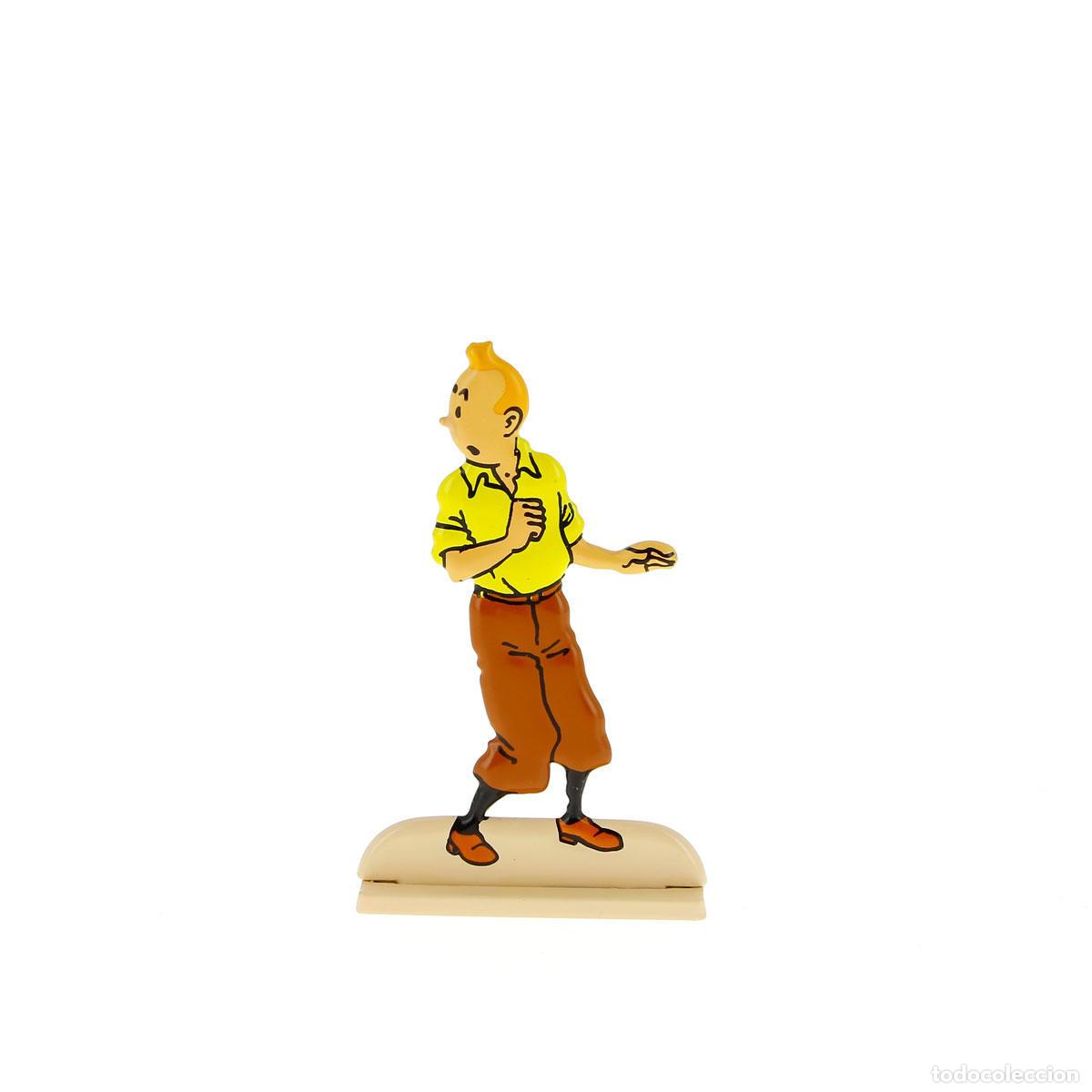 Collectionnisme de Revues et Journaux: Silueta metalica Tintin girandose de album 'El secreto del Unicornio' (ref. #29204) - Varios
