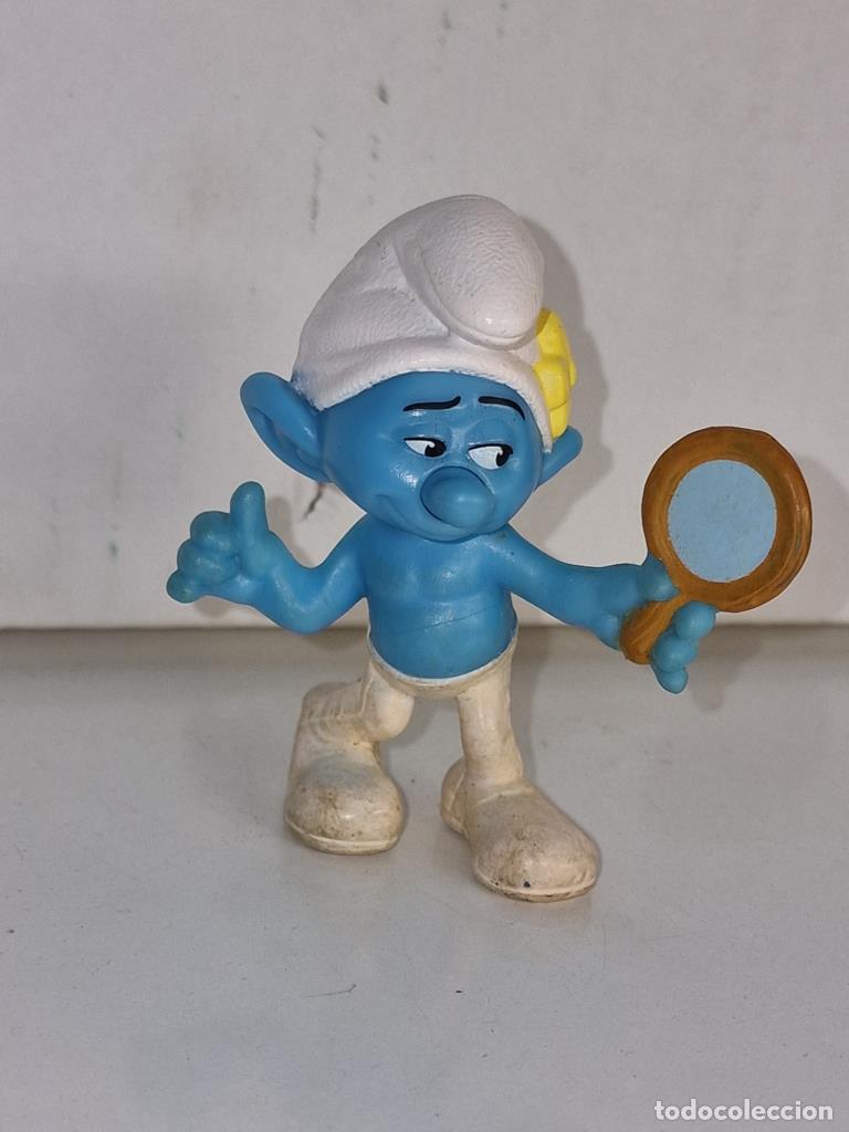 Coleccionismo de Revistas y Peri&oacute;dicos: Figura de PVC: Pitufo Vanidoso, con cuello articulado. Peyo 2013 - NULL