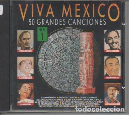 Collectionnisme de Revues et Journaux: CD E00144: Cd M&uacute;sica. Viva Mexico 50 Grandes Canciones Vol 1 - Varios