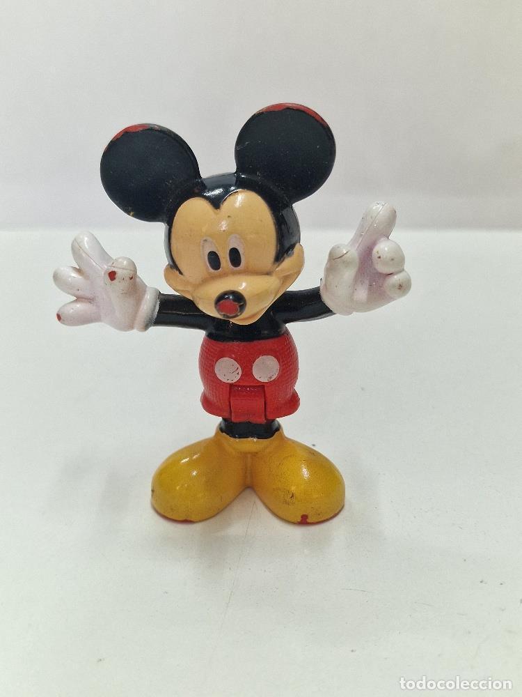 Coleccionismo de Revistas y Peri&oacute;dicos: Figura Pvc: Mickey Mouse con los brazos en cruz (algo descolorida).Las articulaciones de las piernas