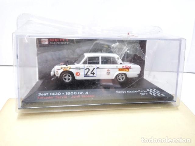 Coleccionismo de revistas y peri&oacute;dicos: Coche Escala/Scale Diecast Car: SEAT 1430 - 1800 GR.4 (Montecarlo 1977) Salvador Servia - VARIOS