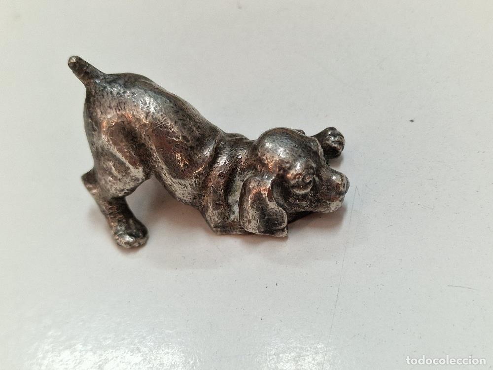 Colecionismo de Revistas e Jornais: Figura de metal: perro, creemos que de raza Beagle - NULL