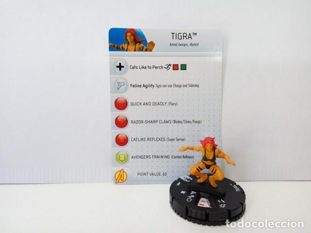 Sammeln von Zeitschriften und Zeitungen: Heroclix: TIGRA - Greer Grant 08 (con tarjeta identificativa) - Marvel