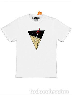 Collectionnisme de Revues et Journaux: Camiseta Tintin: Cohete , talla XXL, color blanco - Varios